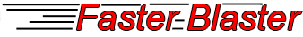 FasterBlaster logo for RBW Enterprises shot blast equipment